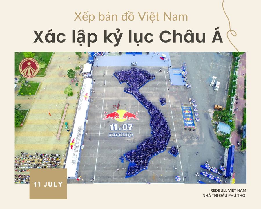 Sự kiện Xếp bản đồ Việt Nam xác lập kỷ lục Châu Á