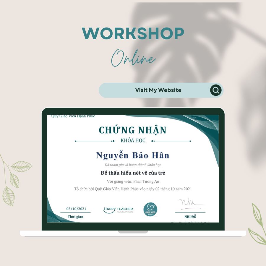 Chứng nhận các workshop online