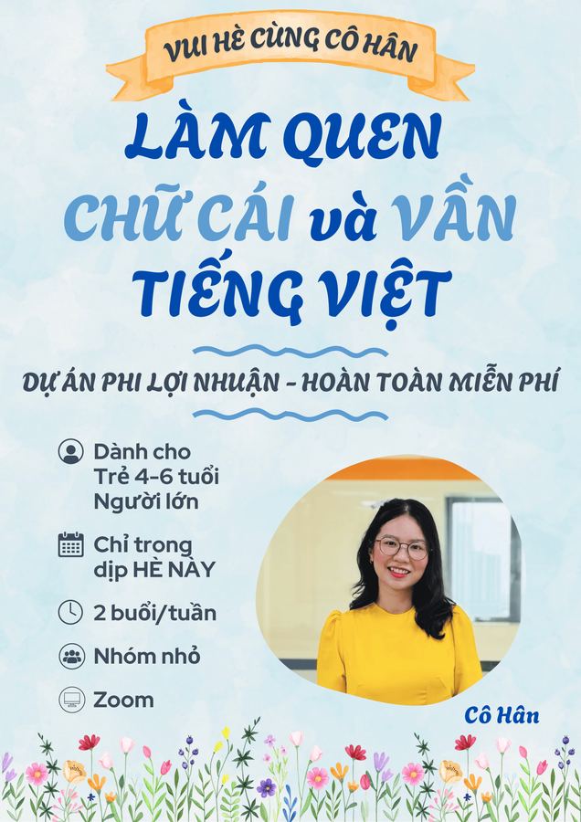 Poster Dự án “Vui hè cùng cô Hân”