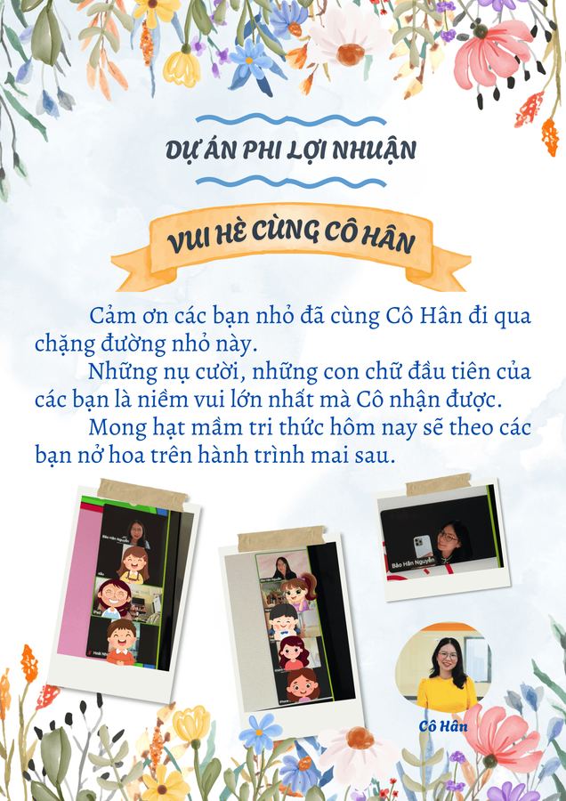 Poster Dự án “Vui hè cùng cô Hân” (ảnh 2)