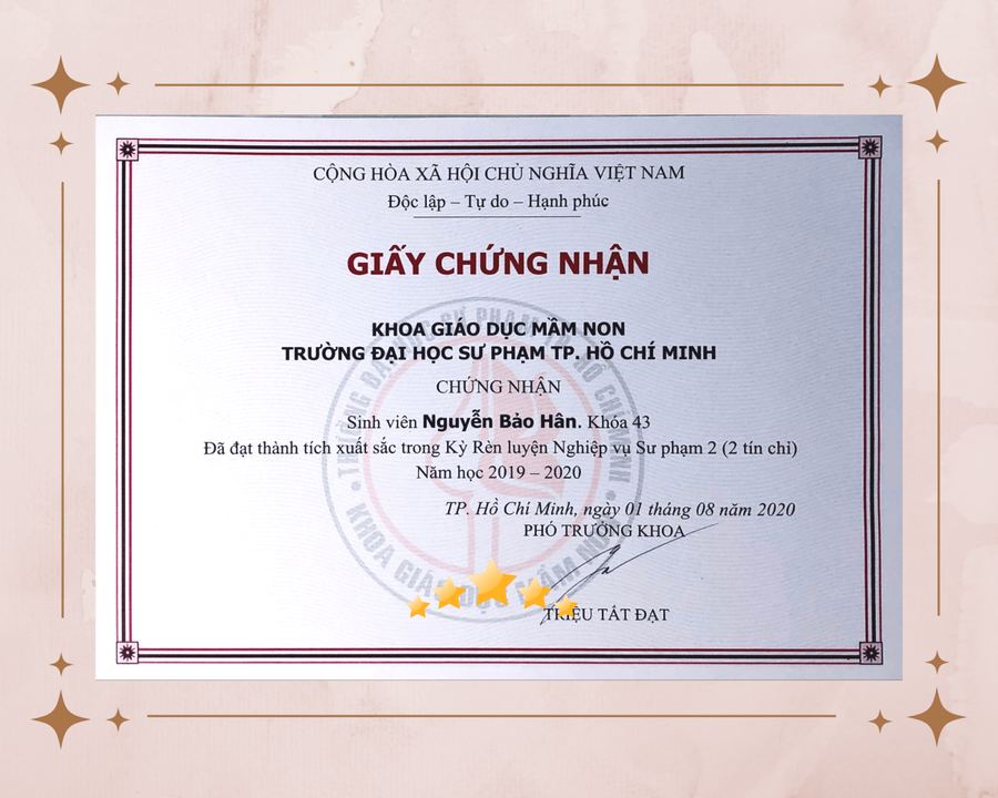 Giấy chứng nhận Rèn luyện Nghiệp vụ Sư phạm (ảnh 2)